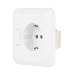 Πρίζα σούκο χωνευτή με διακόπτη A/R