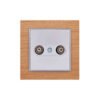 Πρίζα Τηλεόρασης + FM Τερματική Elitra Plus Wood 1 Πρίζα Τηλεόρασης + FM Τερματική Elitra Plus Wood
