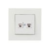Πρίζα Data 2-πλή 2xRJ45 C6