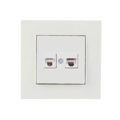 Πρίζα Data 2-πλή 2xRJ45 C6