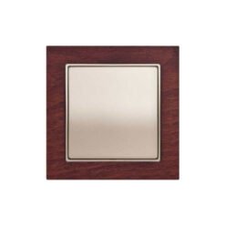 Διακόπτης Απλός Elitra Plus Wood|Μπουτόν Απλό Elitra Plus Wood