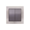 Διακόπτης 2-πλός A/R Elitra Plus Metal Stainless Steel 1 Διακόπτης 2-πλός A/R Elitra Plus Metal