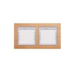 Πλαίσιο 2-πλό Οριζόντιο Elitra Plus Wood