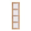 Πλαίσιο 4-πλό Κάθετο Elitra Plus Wood Wenge 2 Πλαίσιο 4-πλό Κάθετο Elitra Plus Wood