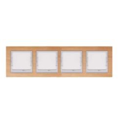Πλαίσιο 4-πλό Οριζόντιο Elitra Plus Wood