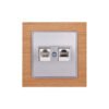 Πρίζα Data 2-πλή RJ45 C6 Elitra Plus Wood Κερασιά 2 Πρίζα Data 2-πλή RJ45 C6 Elitra Plus Wood