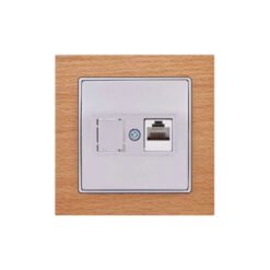 Πρίζα Data Μονή RJ45 C6 Elitra Plus Wood