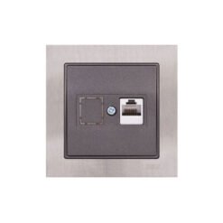 Πρίζα Data RJ45 C6 Μονή Elitra Plus Metal Stainless Steel