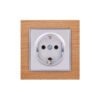 Πρίζα Σούκο Απλή Elitra Plus Wood 1 Πρίζα Σούκο Απλή Elitra Plus Wood 1
