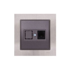 Πρίζα Τηλεφώνου RJ12 C3 Μονή Elitra Plus Metal