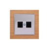 Πρίζα Τηλεφώνου 2-πλή RJ12 C3 Elitra Plus Wood Κερασιά 1 Πρίζα Τηλεφώνου 2-πλή RJ12 C3 Elitra Plus Wood