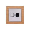 Πρίζα Τηλεφώνου Μονή RJ12 C3 Elitra Plus Wood Κερασιά 1 Πρίζα Τηλεφώνου Μονή RJ12 C3 Elitra Plus Wood