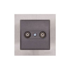 Πρίζα Τηλεόρασης + FM Τερματική Elitra Plus Metal