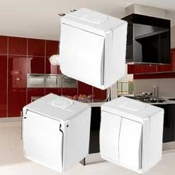 Διακόπτες Στεγανοί Λευκό