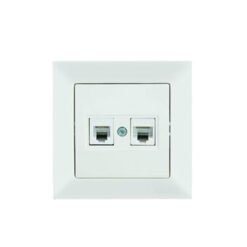 Πρίζα Data 2-πλή RJ45 C6 Candela