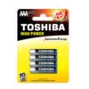 Μπαταρίες Αλκαλικές LR 03 (AAA) 4T TOSHIBA 2