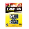 Μπαταρίες Αλκαλικές LR 03 (AAA) 6 τεμαχίων TOSHIBA