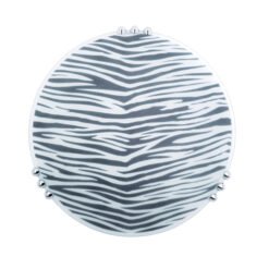 Πλαφονιέρα Λευκή-Μαύρη 40cm EROS OKTAY