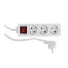 Πολύπριζο 3 θέσεων με διακόπτη 3x1,5mm² 1,5m με προστασία παιδιών και φωτεινό διακόπτη REV