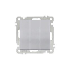 Διακόπτης Τριπλός Candela Inox