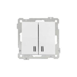 Διακόπτης Κ/Μ Φωτιζόμενος Λευκός 10A Daria Mutlusan