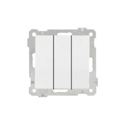 Διακόπτης Τριπλός Λευκός 10A Daria Mutlusan