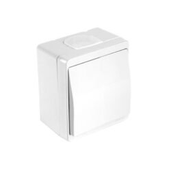 Διακόπτης Απλός Στεγανός Λευκός