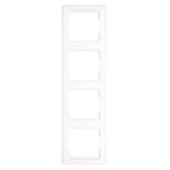 Πλαίσιο Διακοπτών Τετραπλό Κάθετο Λευκό Daria Mutlusan