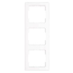 Πλαίσιο Διακοπτών Τριπλό Κάθετο Λευκό Daria Mutlusan