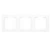 Πλαίσιο Διακοπτών Τριπλό Οριζόντιο Λευκό Daria Mutlusan 1
