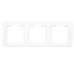 Πλαίσιο Διακοπτών Τριπλό Οριζόντιο Λευκό Daria Mutlusan