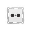 Πρίζα Ηχείων Διπλή Stereo Λευκή Daria Mutlusan 1