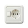 Πρίζα Σούκο Χωνευτή με Διακόπτη A/R