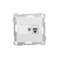 Πρίζα Τηλεφώνου Μονή RJ12 C3 Λευκή Daria Mutlusan
