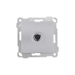 Πρίζα Τηλεόρασης Απλή Διέλευσης Μεταλλική Daria Inox