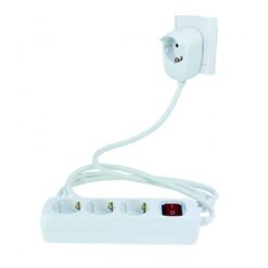 Πολύπριζο 3 θέσεων με διακόπτη 3x1.5mm 2m REV