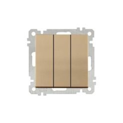 Διακόπτης Τριπλός Daria Satin