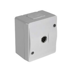 Πρίζα Τηλεόρασης Διέλευσης Στεγανή Γκρι