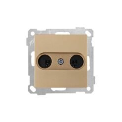 Πρίζα Μεγαφώνου Διπλή Daria Satin