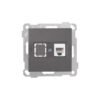 Πρίζα Data Μονή RJ45 C6 Daria Dark Gray 2