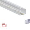 Διαφανές Κανάλι 13 x 12,5 mm για Ταινίες LED Αυτοκόλλητο 2