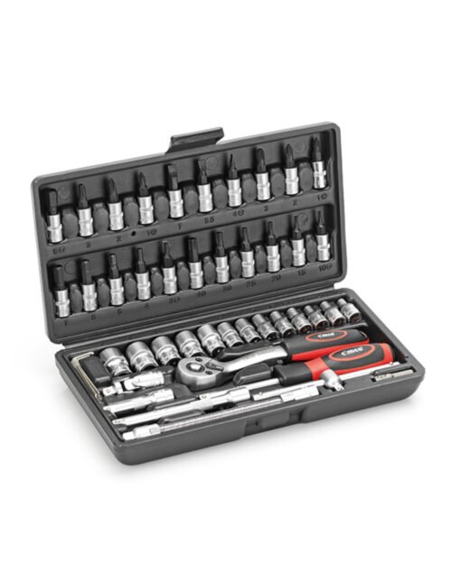 Σετ καστάνιας με καρυδάκια 1/4'' 45 τεμαχίων CIMCO 113106
