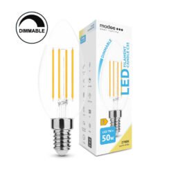 Modee Λάμπα Dimmable LED Filament Κερί C35 7W E14 360° 2700K (806 lumen) Θερμό Λευκό
