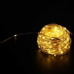 Modee Lighting (100LED/10m/10cm) LED Σειρά Χαλκός 230V με Πρόγραμμα Θερμό Λευκό 5