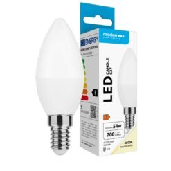 Modee LED Κερί C37 7W E14 180° 4000K (700 lumen) ERP