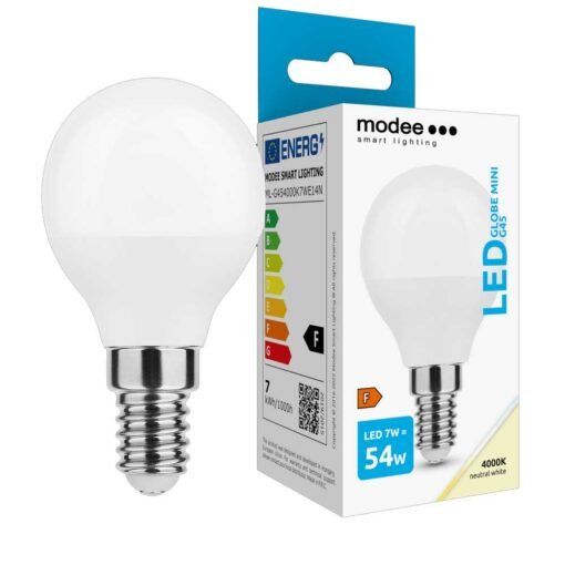 Modee LED Modee LED Globe Mini G45 7W E14 180° 4000K (700 lumen) ERP 3