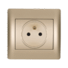 RHYME FRENCH TYPE SOCKET CHAMPAGNE METALLIC 2