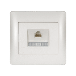 RHYME ΠΡΙΖΑ ΤΗΛΕΦΩΝΟΥ RJ45(CAT6E) ΛΕΥΚΟ ΜΕΤΑΛΛΙΖΕ