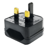 UK-ADAPTOR Adaptor από χώρες με Αγγλικού τύπου πρίζα σε διπολική πρίζα ή καλώδιο 220V AC. 1