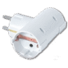 HS-ZDB-01/02A Adaptor από 1 σούκο πρίζα σε 2 σούκο, τύπου ταφ 1